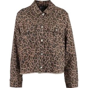 NWT Kensie Leopard Denim Jacket